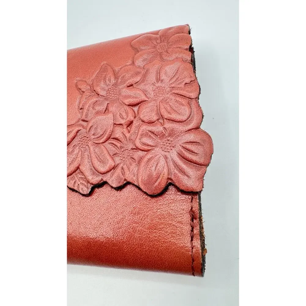 Patricia Nash Hand Cut Tooled Collection Teresa Floral Embossed Leather Wallet
